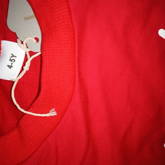 NWT Joyful Red and White Kids Matching Set - Picture 8 of 11